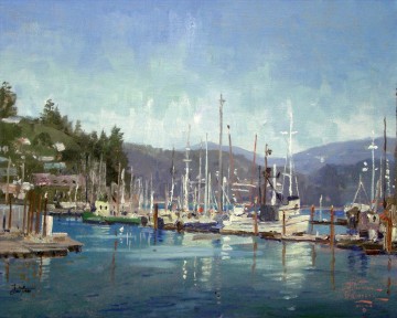 Thomas Kinkade Werke - Newport Harbor Thomas Kinkade
